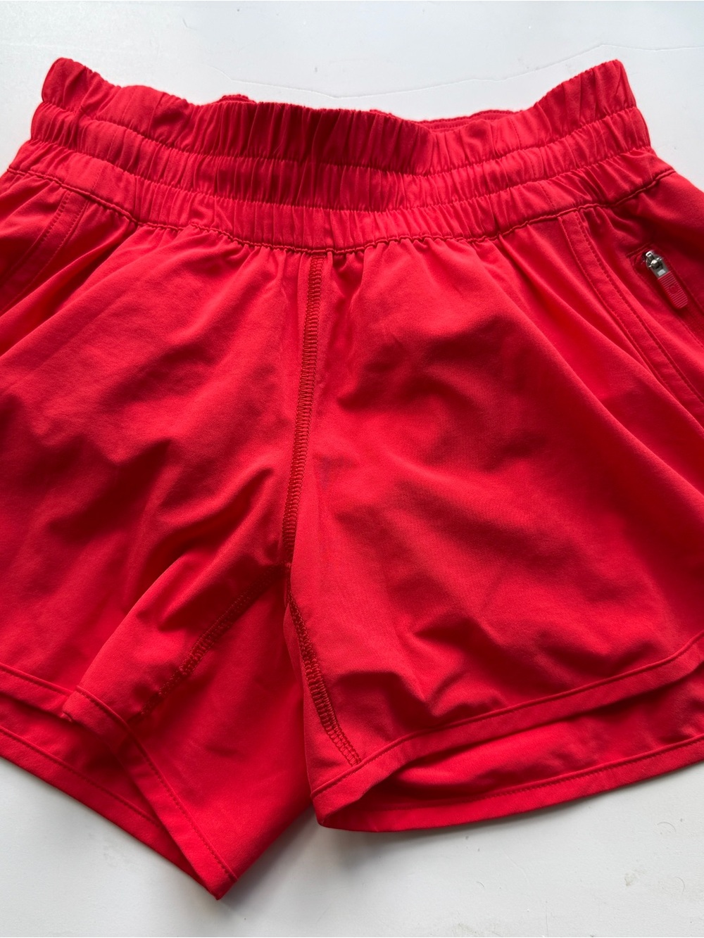 Lululemon athletica Love Red low Rise tracker Shorts 4 inch